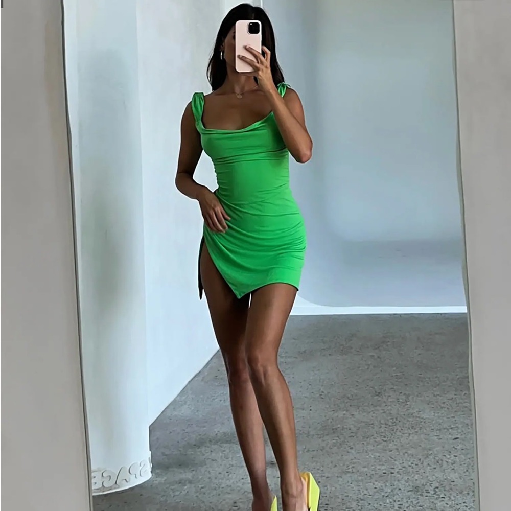 Tiger Mist Joslin Mini Dress Green